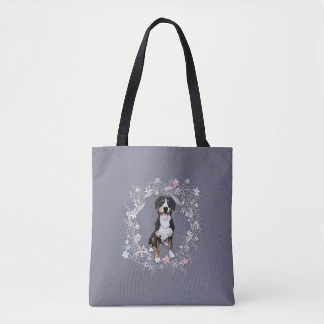 Bolsa Tote Saco de Entlebucher Mountain Dog (Frente)