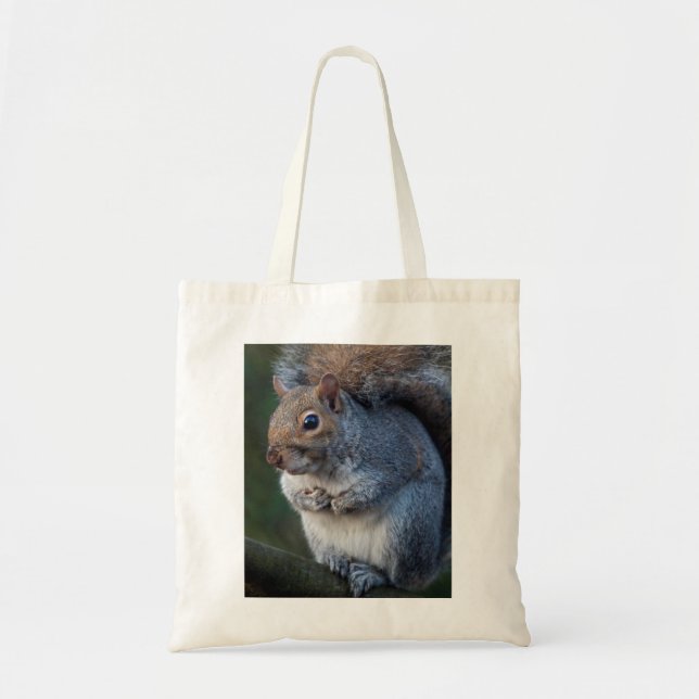 Bolsa Tote Saco de Esquilo Cinzento (Frente)