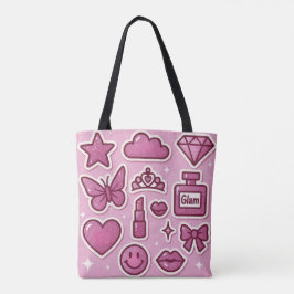 Bolsa Tote saco de etiquetas de vidro
