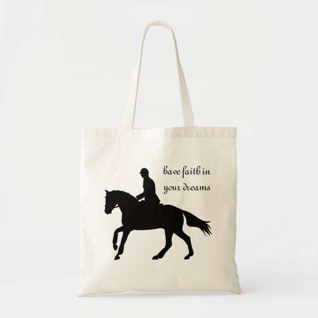 Bolsa Tote Saco de Eventos do Cavalo de Dressage (Frente)