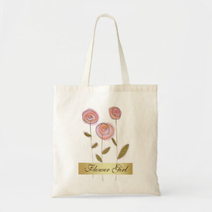 Bolsa Tote Saco de Favor para Menina de Flores