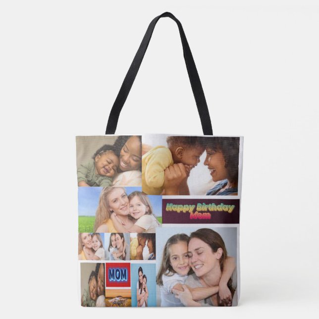 Bolsa Tote Saco de ferramenta de colagem de fotos personaliza (Frente)