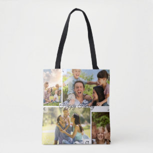 Bolsa Tote Saco de ferramentas de colagem de fotos da família