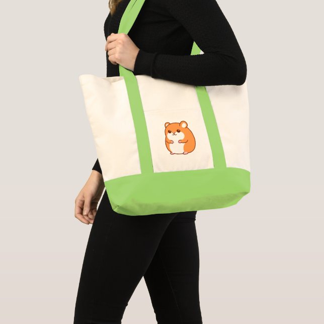 Bolsa Tote Saco de ferramentas de Hamster Feliz #2 (Frente (produto))