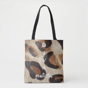 Bolsa Tote Saco de ferramentas de impressão do Leopard DIVAm