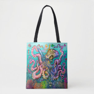 Bolsa Tote Saco de ferramentas de Octopus Squids