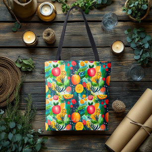 Bolsa Tote Saco de ferramentas de padrão de Fruta vibrante pa