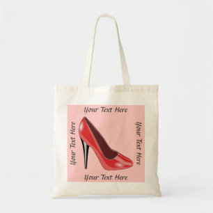 Bolsa Tote Saco de ferramentas do Calçado de alto salto verm