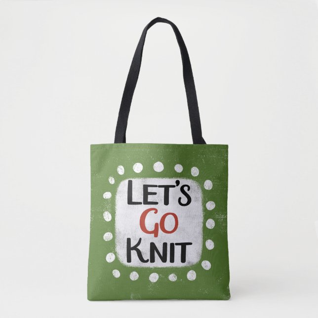 Bolsa Tote Saco de ferramentas do Knit de vamos (Frente)