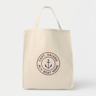 Bolsa Tote Saco de ferramentas do logotipo do Anchor Azul Per