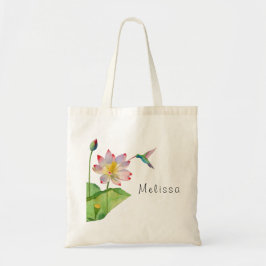 Bolsa Tote Saco de ferramentas do Monograma da Flor de Lotus