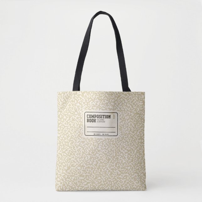 Bolsa Tote Saco de ferramentas do notebook Beige Composition (Frente)