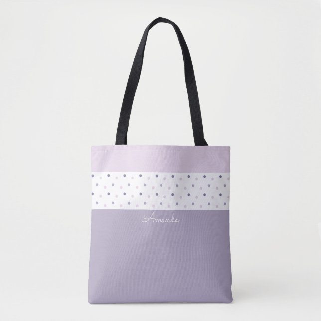 Bolsa Tote Saco de ferramentas do Pastel bolinhas (Frente)