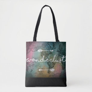 Bolsa Tote Saco de ferramentas do Wanderlust World Map