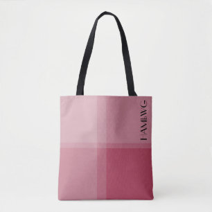 Bolsa Tote Saco de ferramentas HAMbWG - Xadrez Rosa