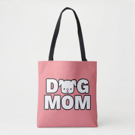 Bolsa Tote Saco de ferramentas MOM DOG (rosa)