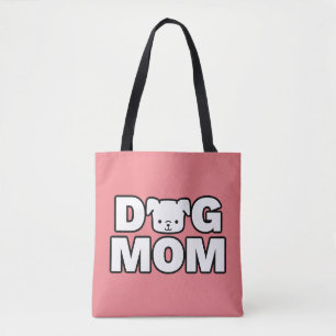 Bolsa Tote Saco de ferramentas MOM DOG (rosa)