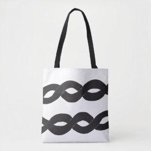 Bolsa Tote Saco de ferramentas monocromáticas de Banda de loo