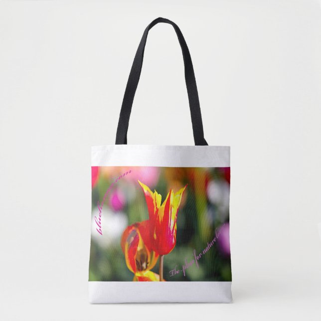 Bolsa Tote saco de flores (Frente)