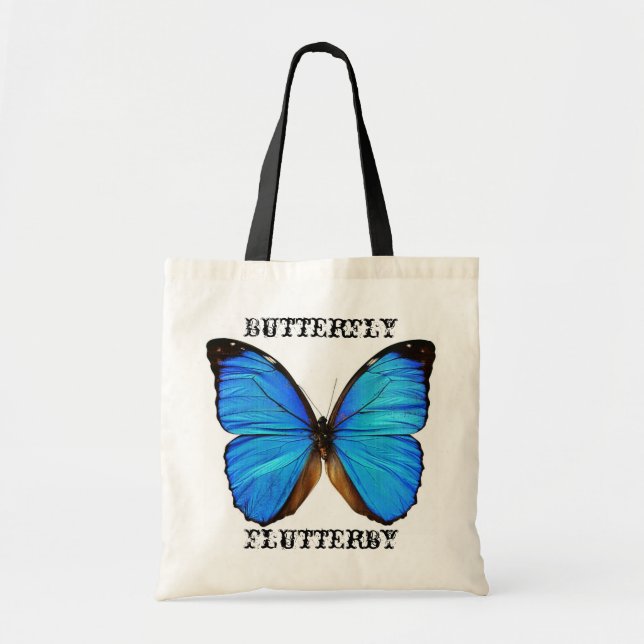 Bolsa Tote Saco de Flutterby da borboleta (Frente)