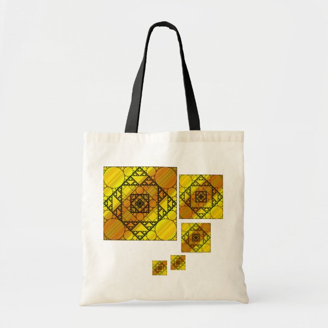 Bolsa Tote Saco de Fractal Geometria (Frente)
