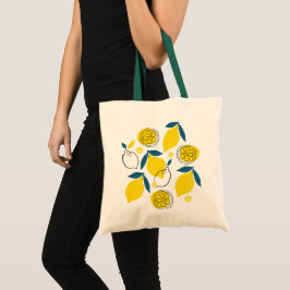 Bolsa Tote Saco de Fruta de limão verde amarelo