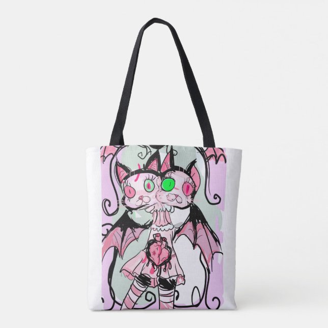 Bolsa Tote saco de gatinho  (Verso)