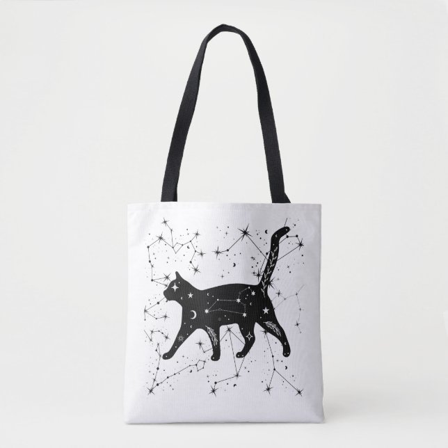 Bolsa Tote saco de gato de constelação (Frente)