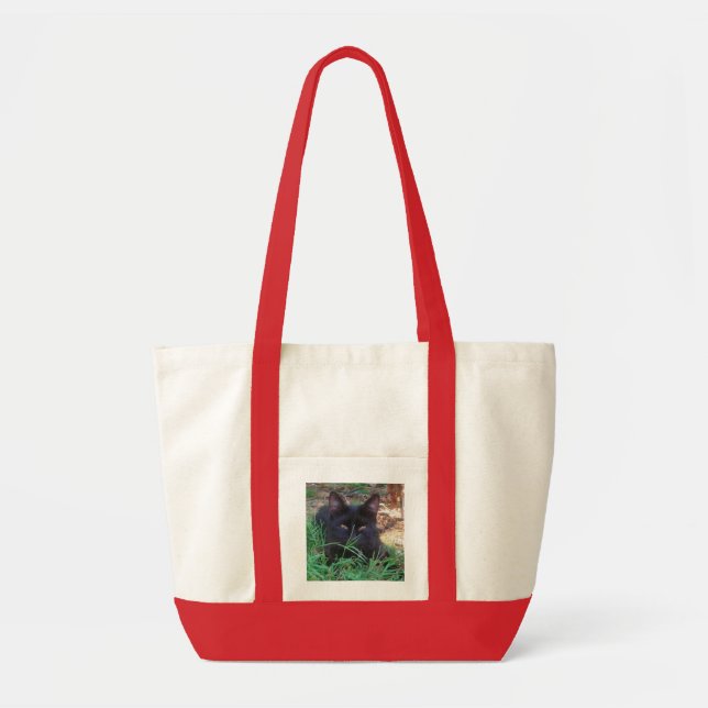 Bolsa Tote Saco de gato preto (Frente)
