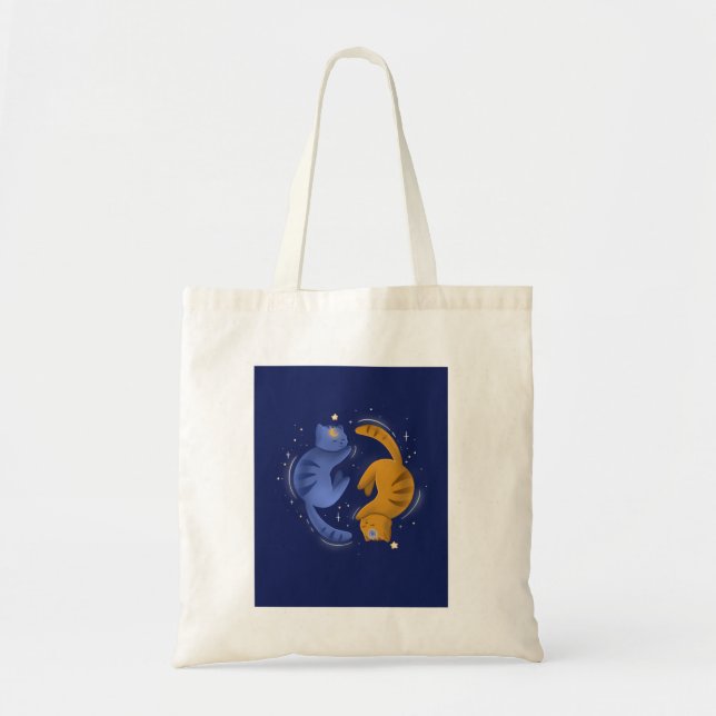 Bolsa Tote Saco de gatos celestiais (Frente)