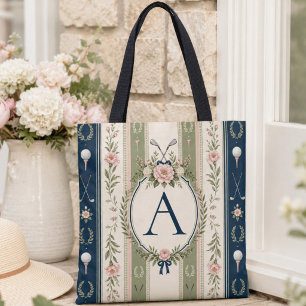Bolsa Tote Saco de Golfe Floral de Verão Personalizado Vintag