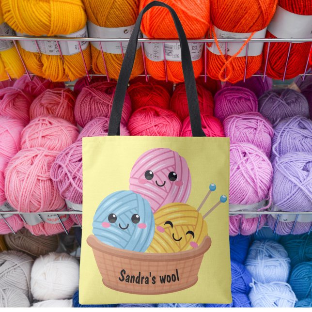 Bolsa Tote Saco de guarnição do frigorífico Yarn (Criador carregado)