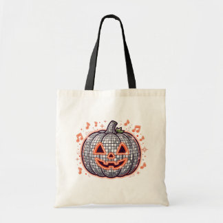 Bolsa Tote Saco de Halloween de Abóbora Disco Retro