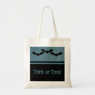 Bolsa Tote Saco de Halloween dos Morcegos, Azul Escuro