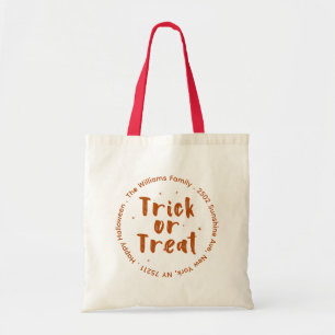 Bolsa Tote Saco de Halloween para Doces ou Travessuras