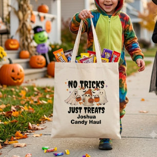 Bolsa Tote Saco de Halloween Personalizado para Crianças, Per