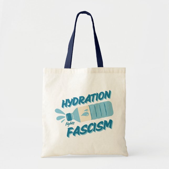 Bolsa Tote Saco de Hidratação Combate o Fascismo (Frente)