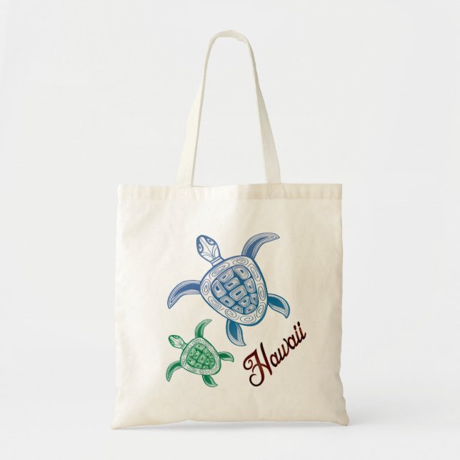 Bolsa Tote Saco de Honu da tartaruga de Havaí (Frente)