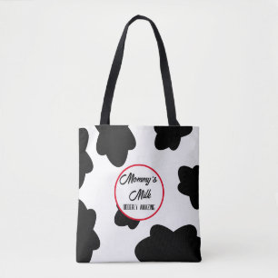 Bolsa Tote Saco de impressão de vaca “Udderly Amazing”