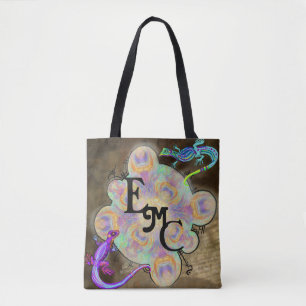 Bolsa Tote Saco de Iniciais do Monograma Wierard