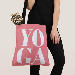 Bolsa Tote Saco de ioga grande, cor-de-rosa ou personalizada