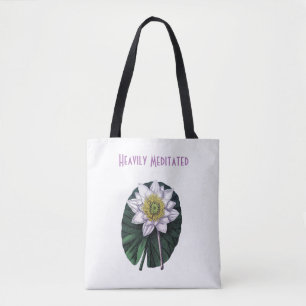 Bolsa Tote Saco de Ioga para Locos Engraçados Muito Meditados