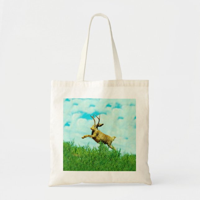 Bolsa Tote Saco de Jackalope (Frente)