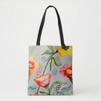 Bolsa Tote Saco de Jardim de Flores