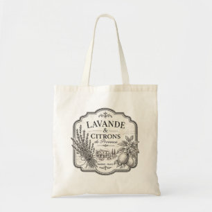 Bolsa Tote saco de lavanda e limões