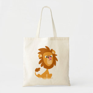 Bolsa Tote Saco de Leão de Cartoon de Bobo Bonito