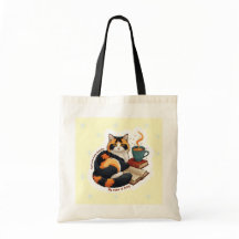 Saco de leitura de calico personalizado para gato