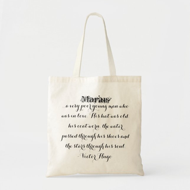 Bolsa Tote Saco de Les Miserables: Roteiro extravagante de (Frente)
