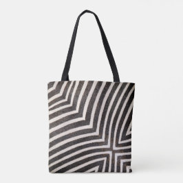 Bolsa Tote Saco de Listras de Zebra Funky
