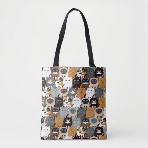 Bolsa Tote Saco de livro bonito dos gatinhos